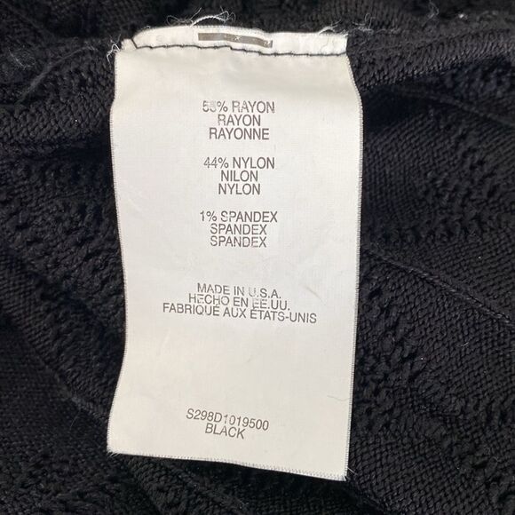 NOT FOR SALE Vintage Y2K 00s Bebe Black Knit Short Sleeve Babydoll Top - Picture 6 of 6